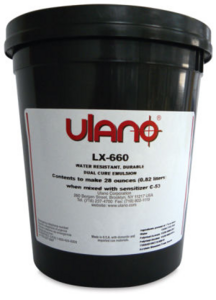 ULANO LX-660 RED DUAL CURE WATER RESISTANT EMULSIO (DIAZO-PHOTOPOLYMER (DUAL-CURE) DIRECT EMULSION )